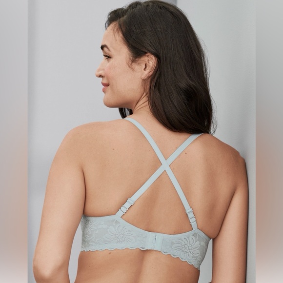 Wacoal 851334 Soft Sense Underwire Lace Bra in Soft Blue 34DD - Picture 9 of 16